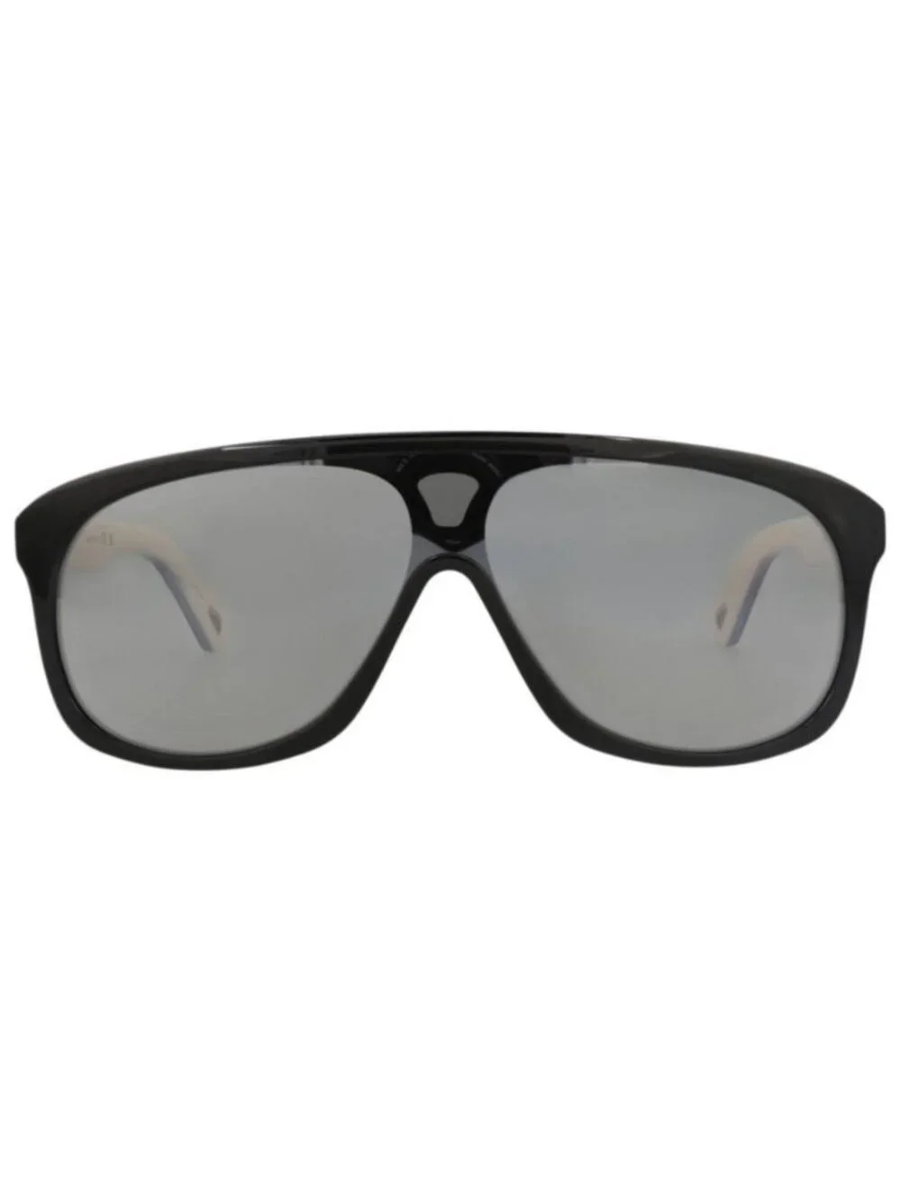 New Chloé Womens Aviator Black Black Silver Fashion Designer Sunglasses